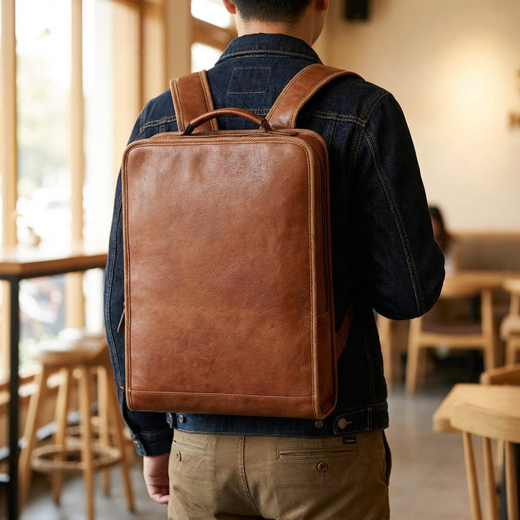 Gestructureerde Laptop Rugzak - MetroTote