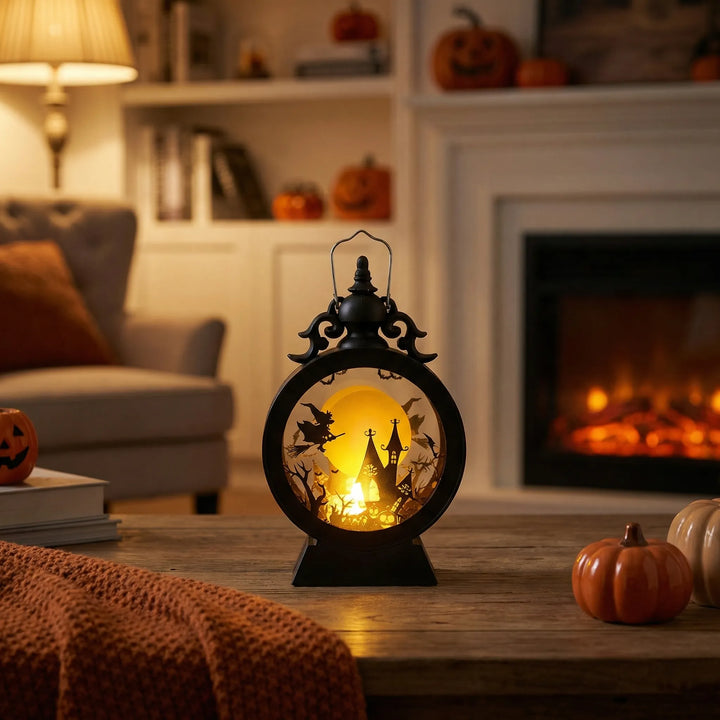 Gotische LED-Lantaarn Met Halloweenmotief - Spooklantern