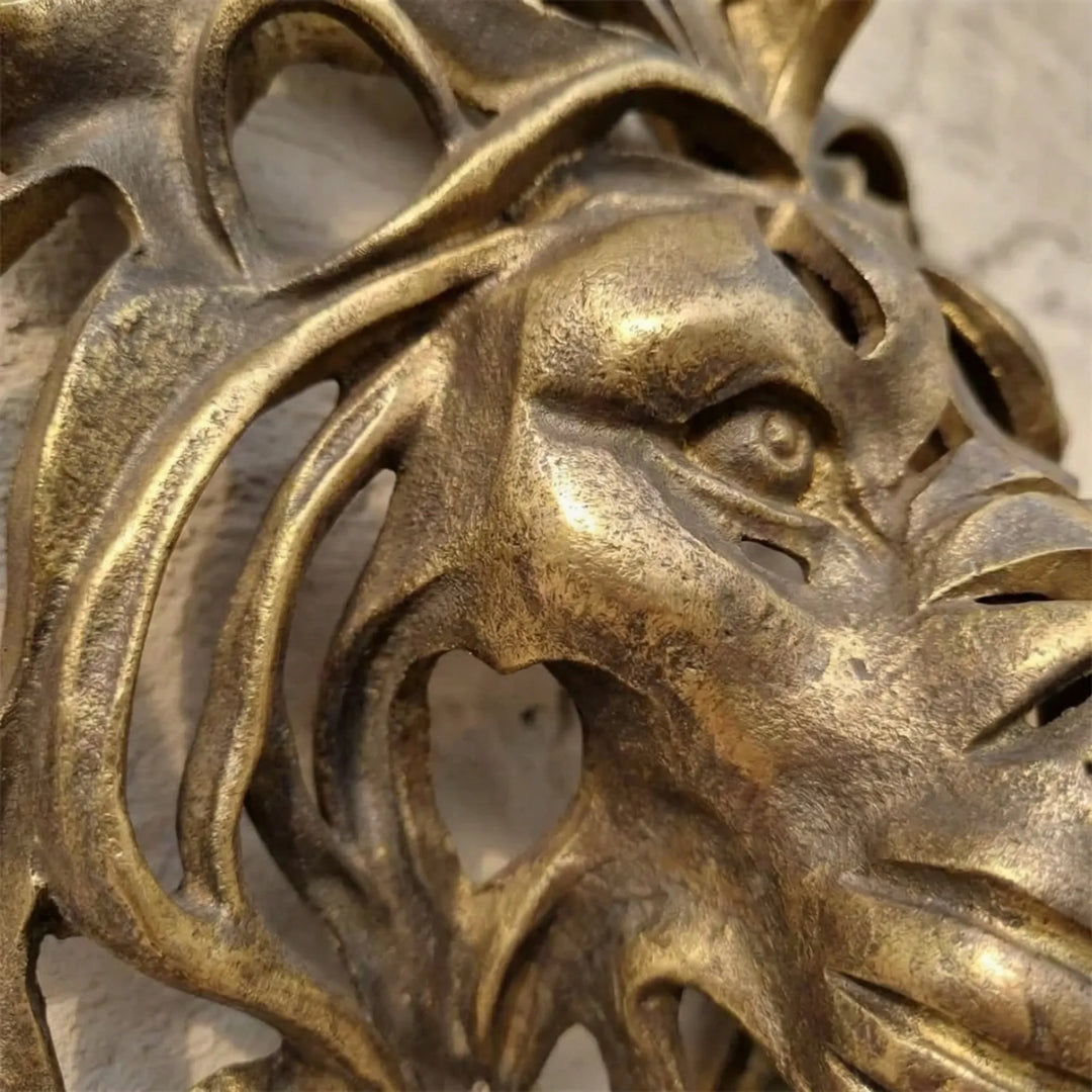 Gouden Leeuwenhoofd Wandreliëf - Auromane