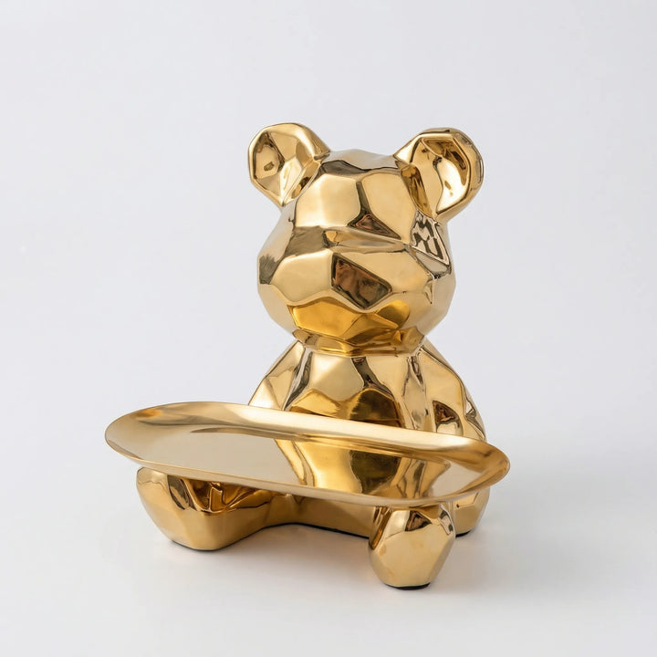 Goudglanzend Beertje Met Schaaltje - Goldteddi