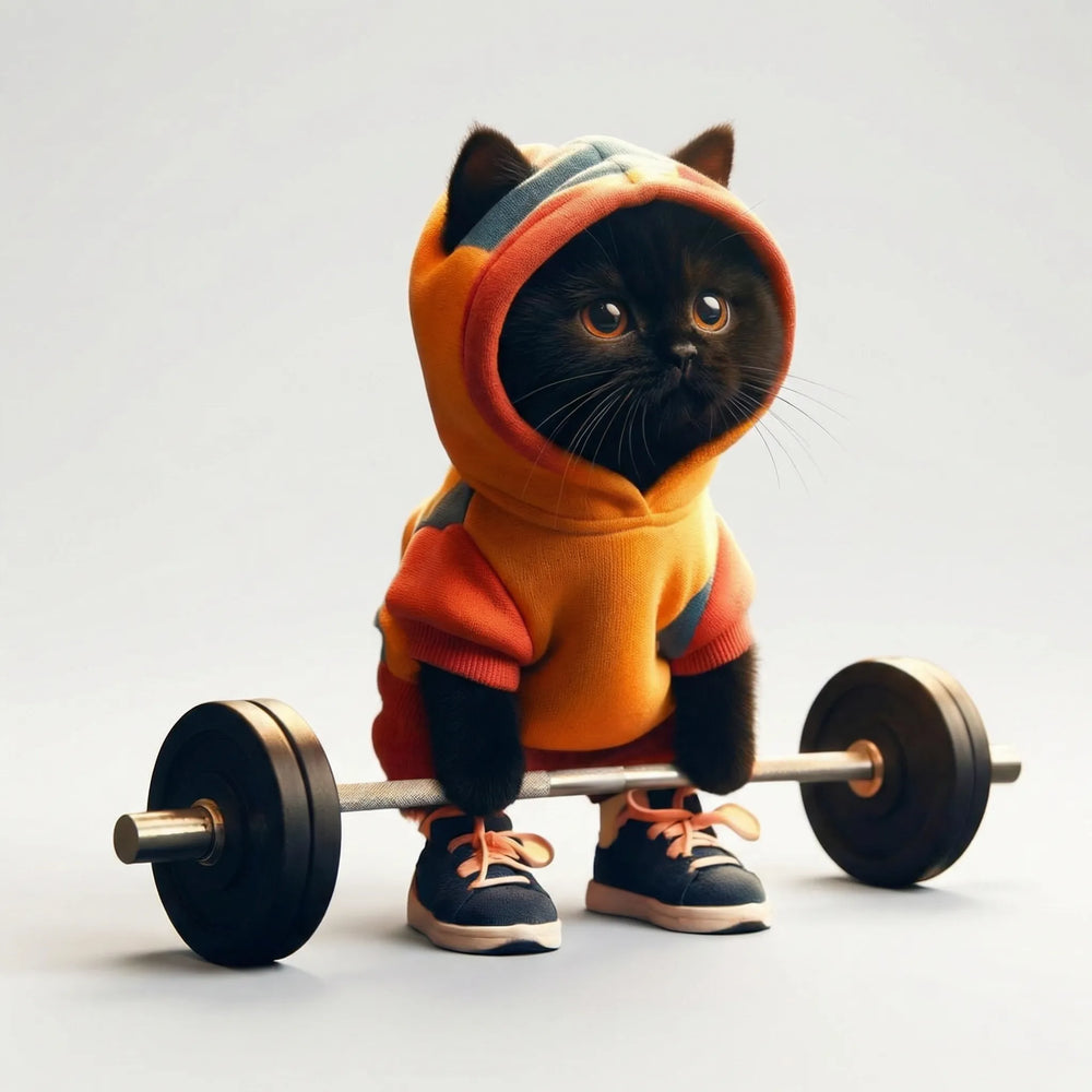 Grappig Kattenbeeldje Met Sportief Thema - Feliflex