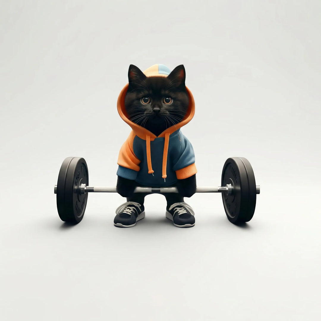 Grappig Kattenbeeldje Met Sportief Thema - Feliflex