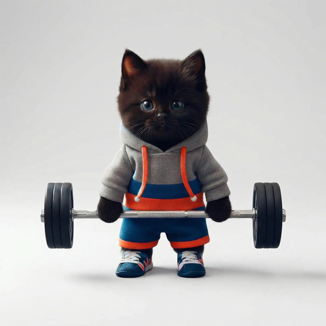 Grappig Kattenbeeldje Met Sportief Thema - Feliflex
