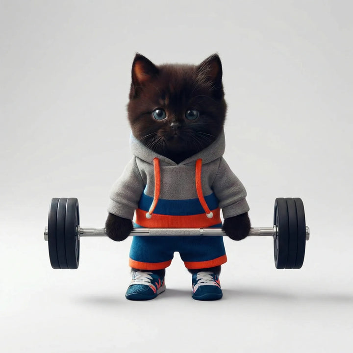 Grappig Kattenbeeldje Met Sportief Thema - Feliflex