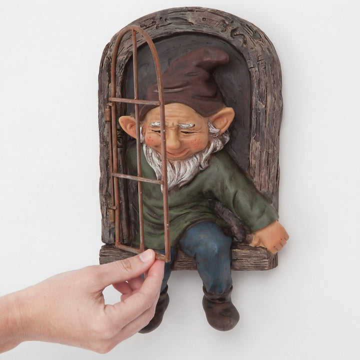Grappige Tuinfiguur Met Raammotief - Gnomelyn