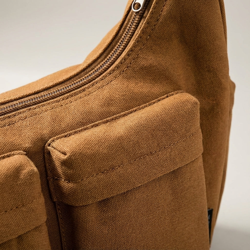 Grote Canvas Crossbody Tas - UrbanLoom