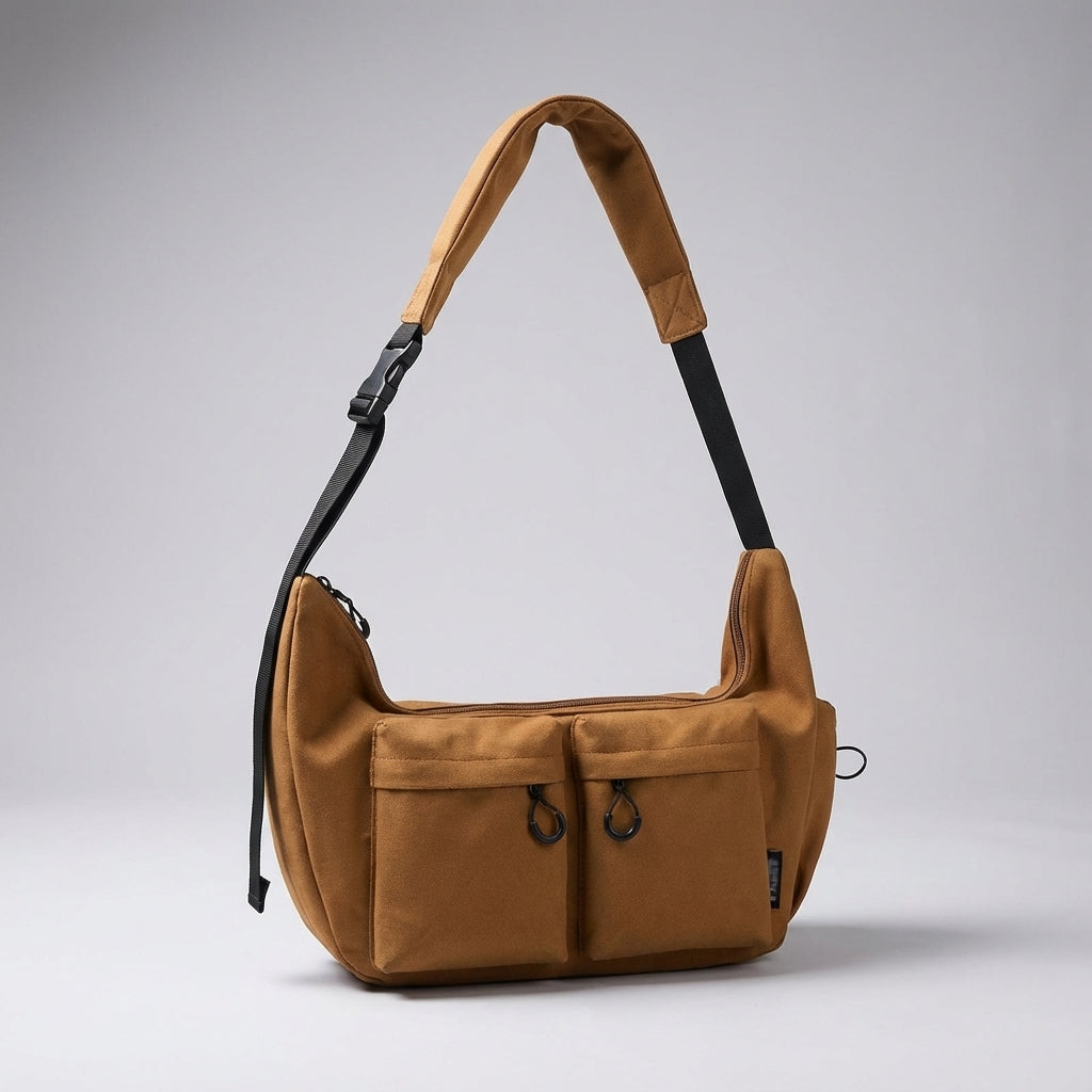 Grote Canvas Crossbody Tas - UrbanLoom