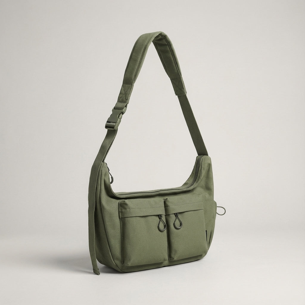 Grote Canvas Crossbody Tas - UrbanLoom