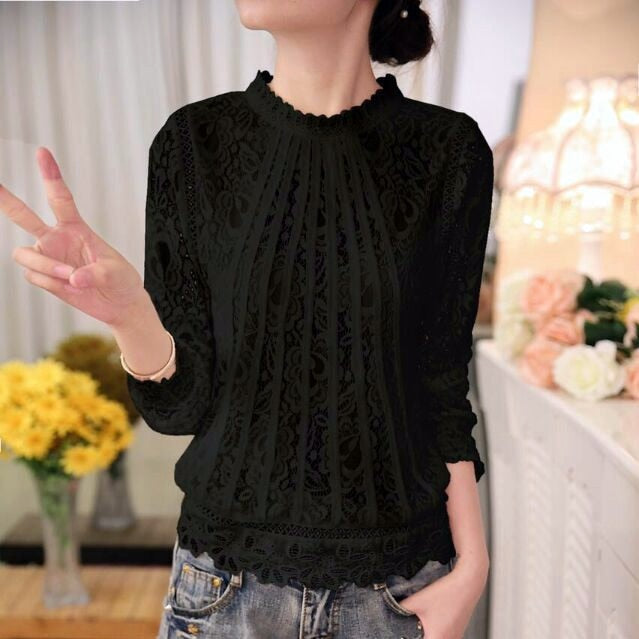 Top blouse with long sleeves – Amira Autumn Enchantment