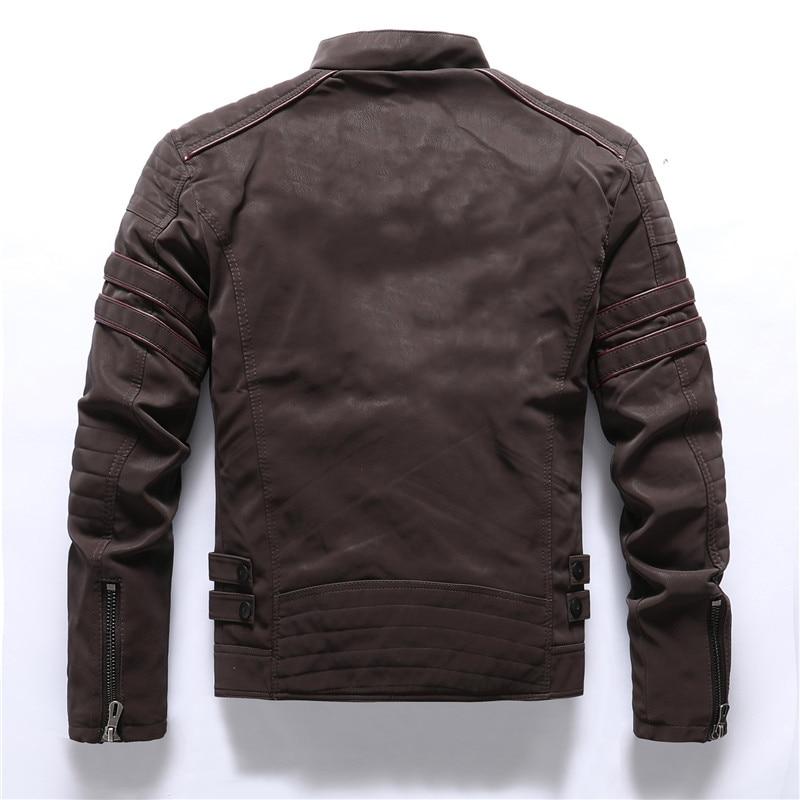 Men's biker jacket with stand-up collar – Rafael autumn edition