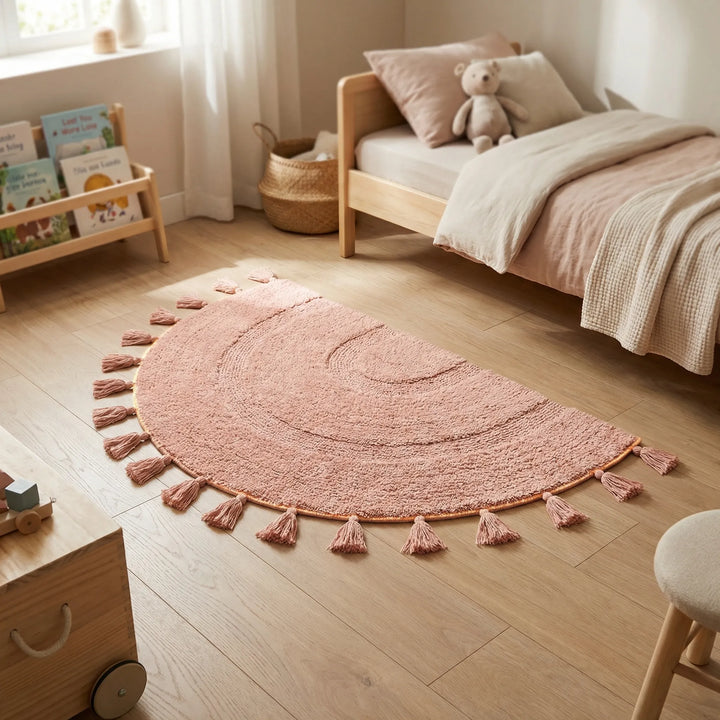 Half Circle Tassel Rug - Sunliar