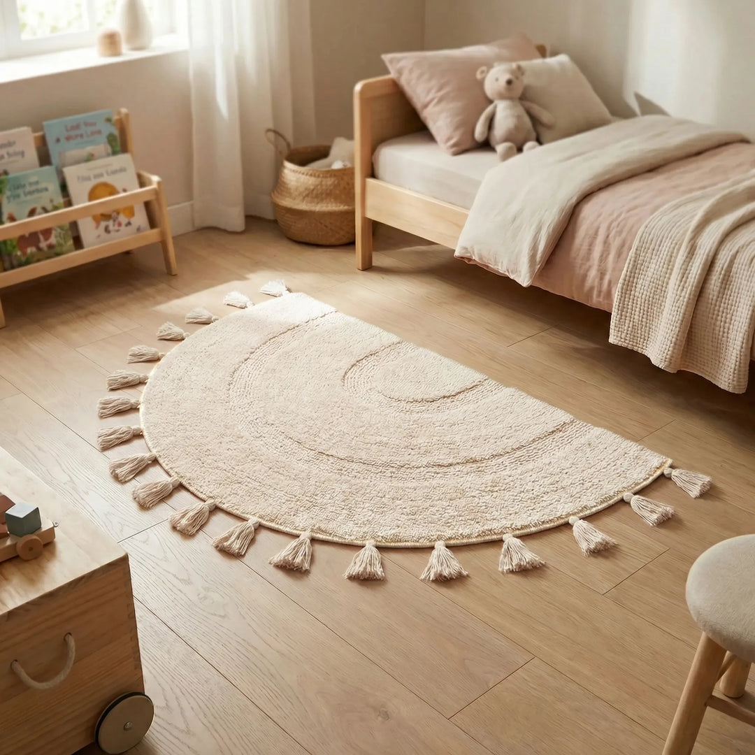 Half Circle Tassel Rug - Sunliar