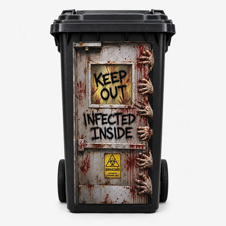 Halloween Bin Stickers - Zombin