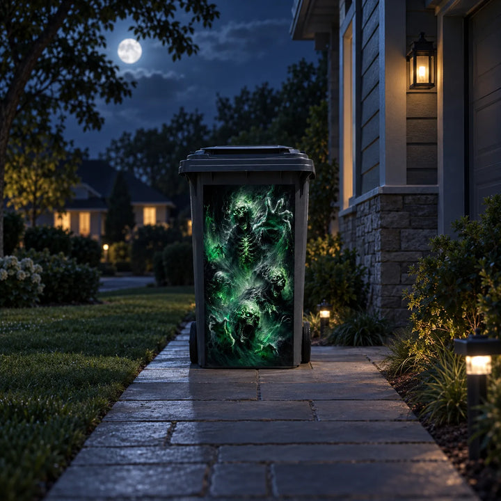 Halloween Bin Stickers - Zombin
