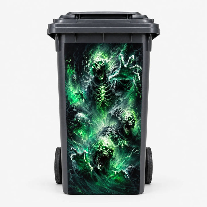 Halloween Bin Stickers - Zombin