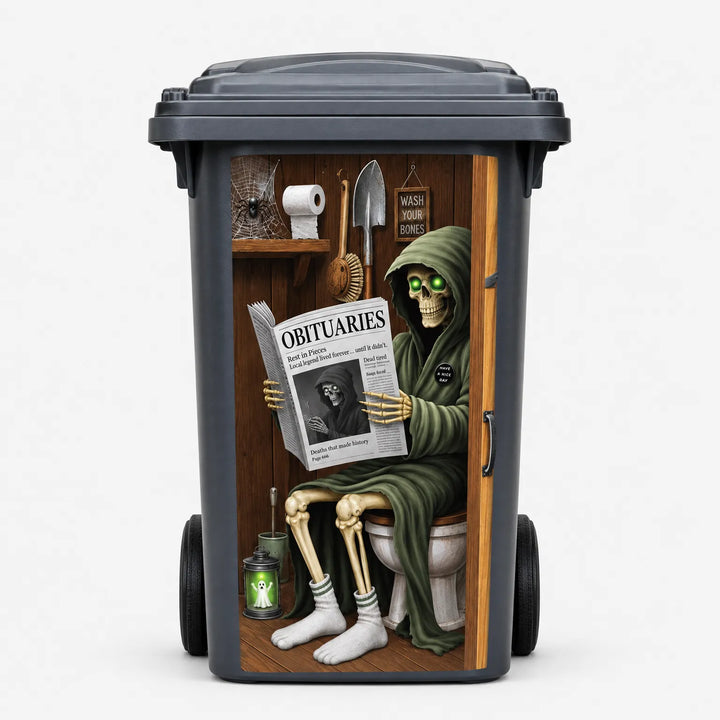 Halloween Bin Stickers - Zombin
