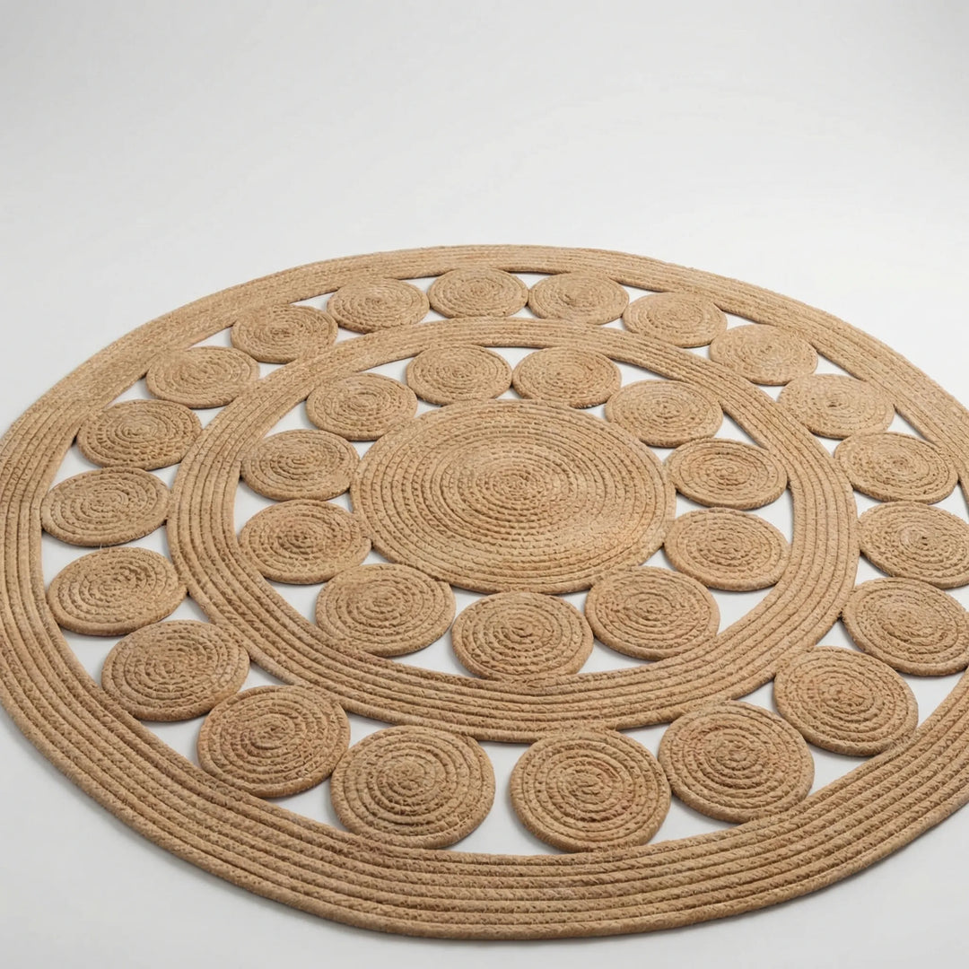 Handcrafted Round Accent Rug - Marivon