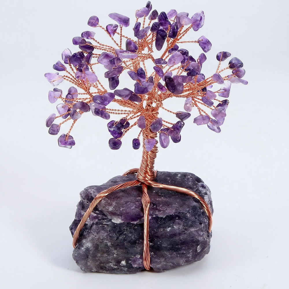Handgemaakte Levensboom Met Edelsteentjes - Crystroot