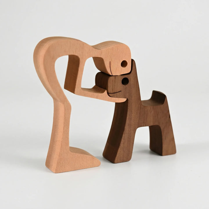 Handgemaakte Sculptuur Mens En Hond - Loyalcraft