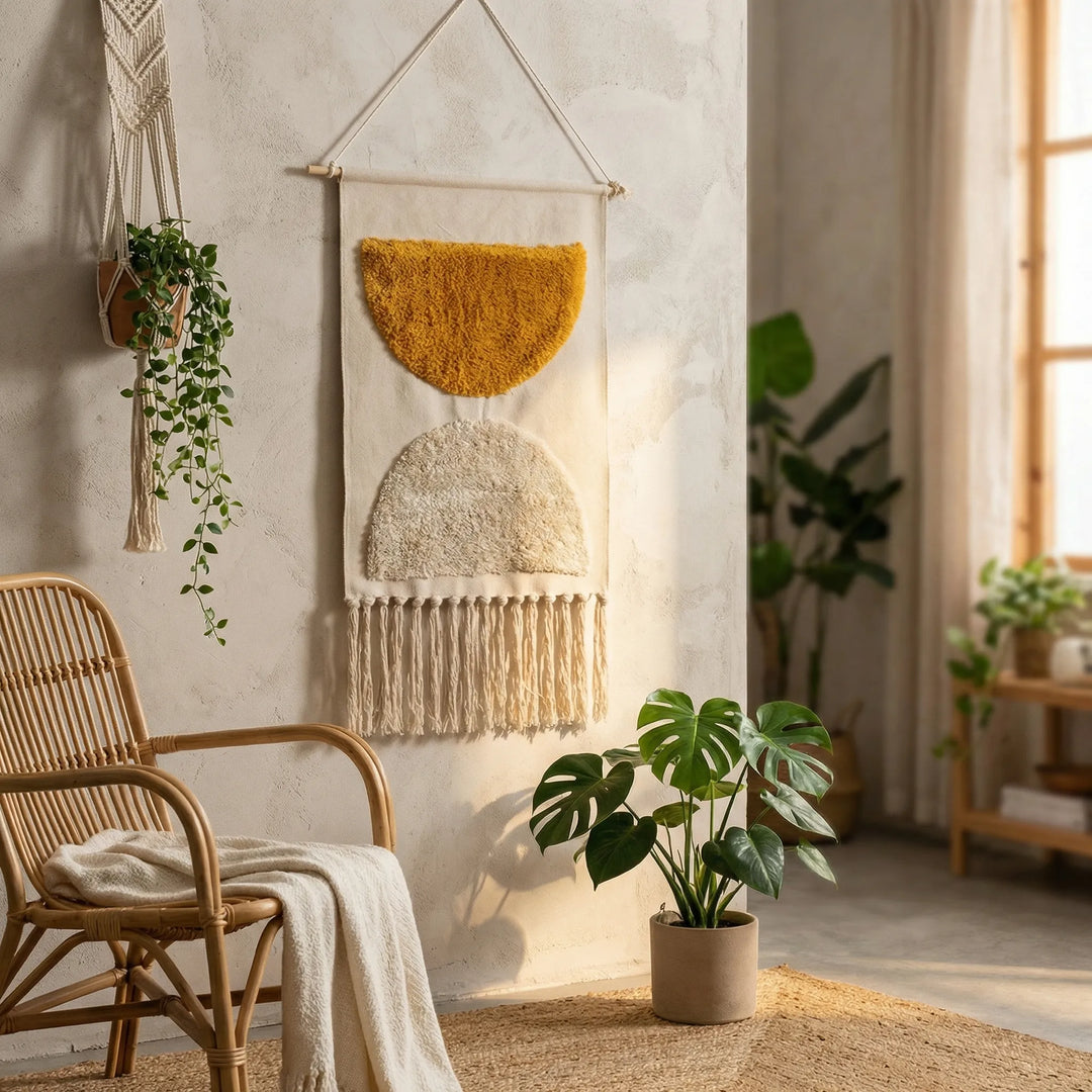 Handwoven Wall Hanging Tapestry - Sunrafe