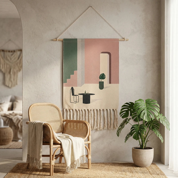 Handwoven Wall Hanging Tapestry - Sunrafe