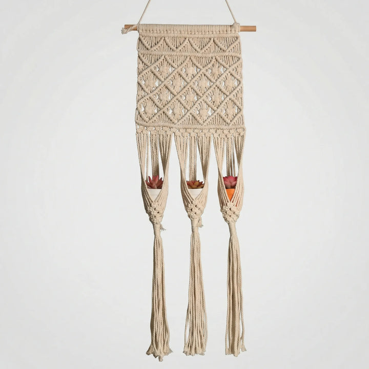 Handwoven Wall Planter Hanger - Hearthloom