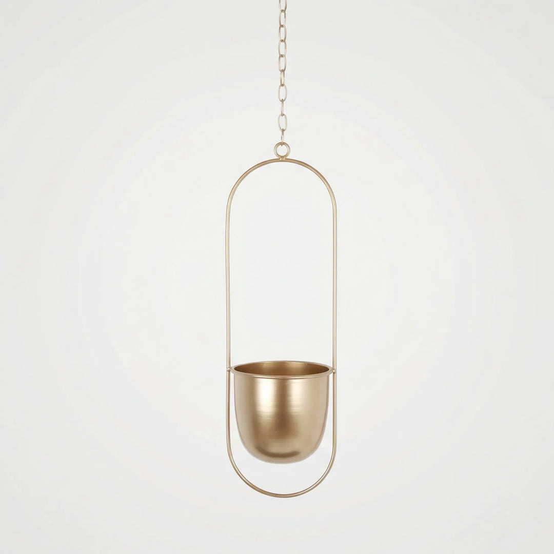 Hangende Bloempot Met Geometrisch Frame - Floraveil