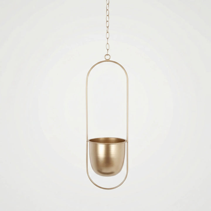 Hangende Bloempot Met Geometrisch Frame - Floraveil
