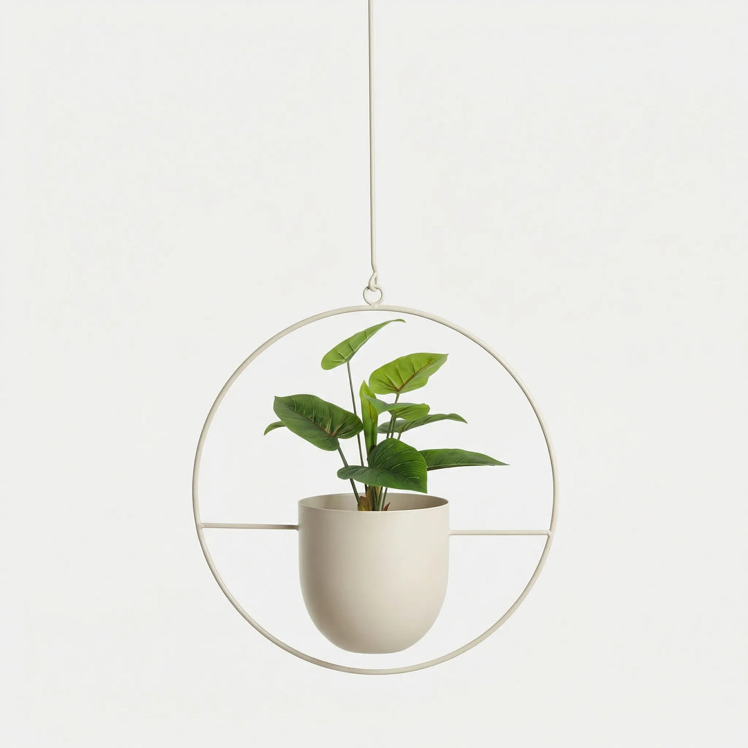 Hangende Bloempot Met Geometrisch Frame - Floraveil