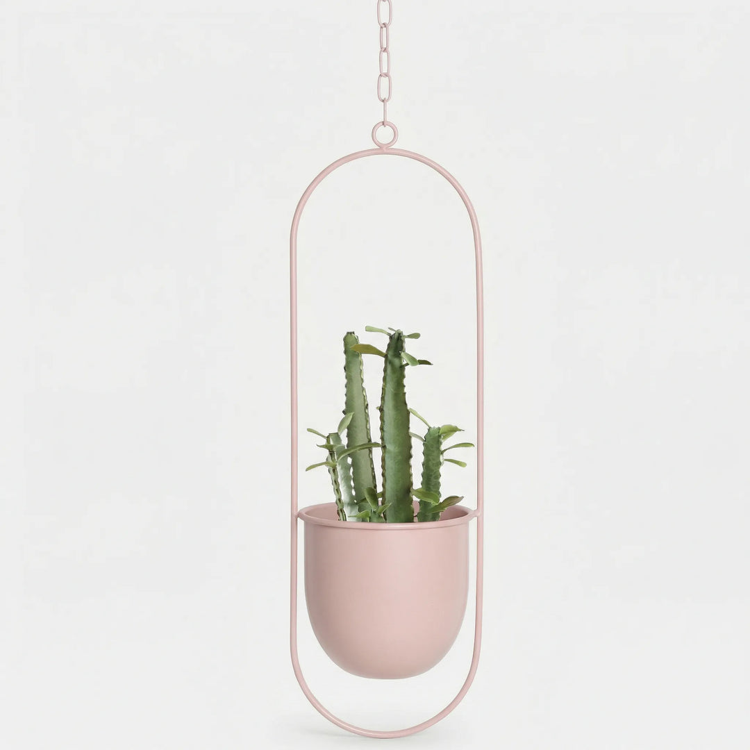 Hangende Bloempot Met Geometrisch Frame - Floraveil