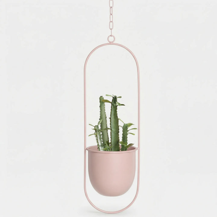 Hangende Bloempot Met Geometrisch Frame - Floraveil
