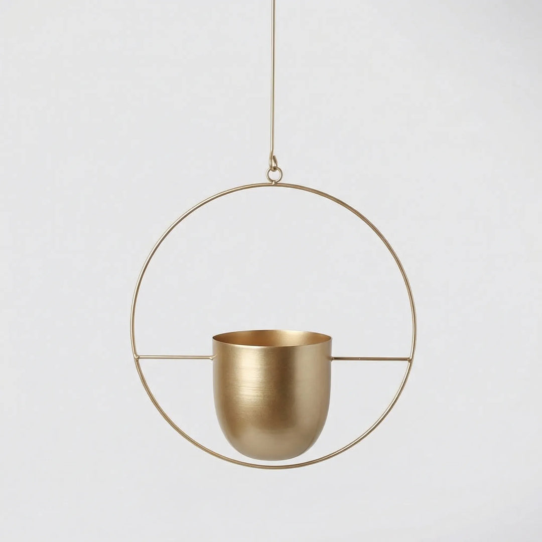 Hangende Bloempot Met Geometrisch Frame - Floraveil