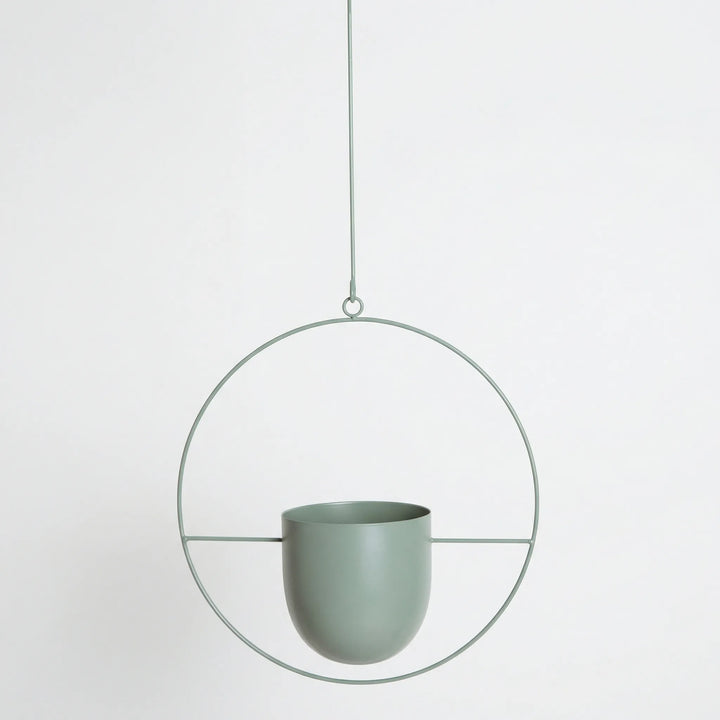 Hangende Bloempot Met Geometrisch Frame - Floraveil