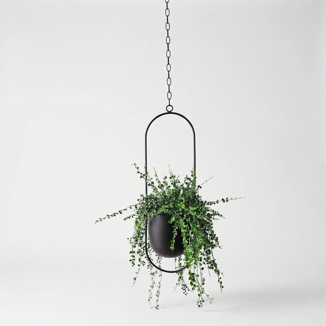 Hangende Bloempot Met Geometrisch Frame - Floraveil