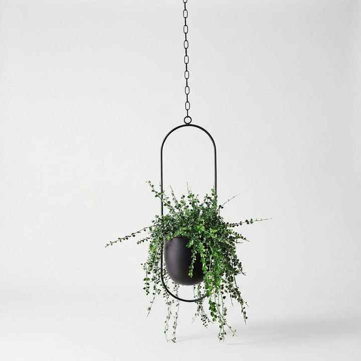 Hangende Bloempot Met Geometrisch Frame - Floraveil