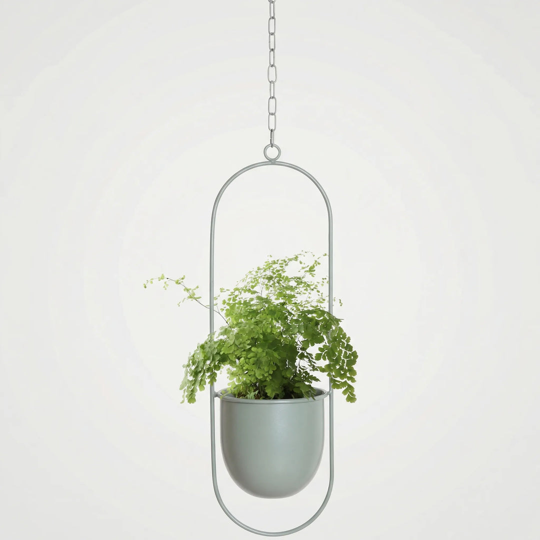 Hangende Bloempot Met Geometrisch Frame - Floraveil
