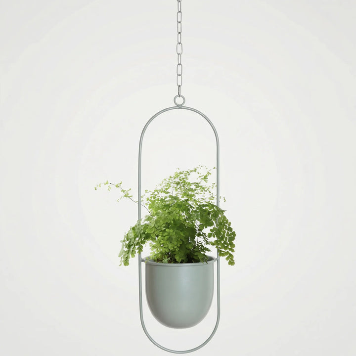 Hangende Bloempot Met Geometrisch Frame - Floraveil