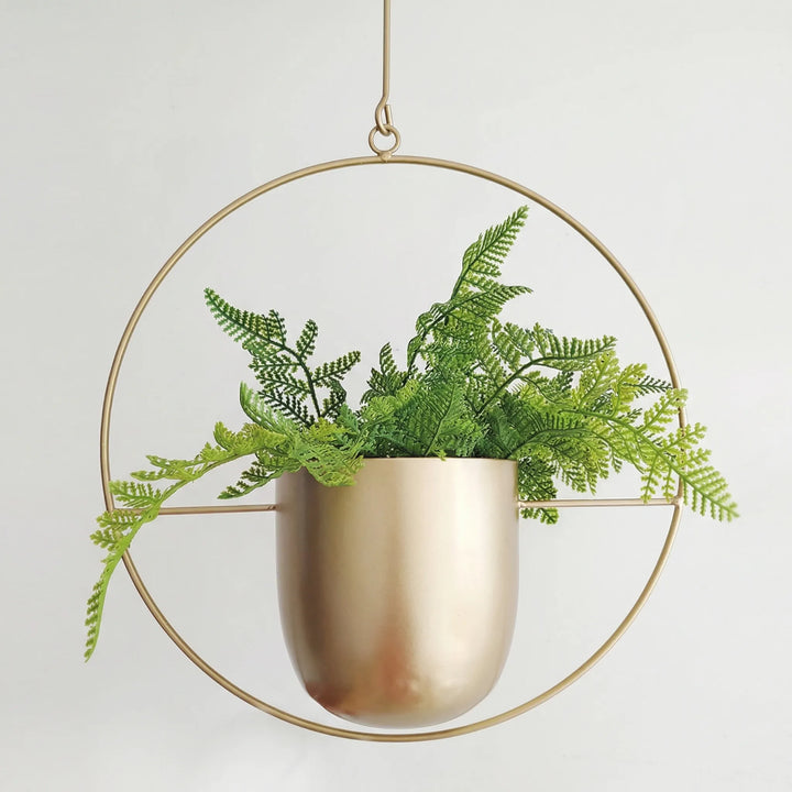 Hangende Bloempot Met Geometrisch Frame - Floraveil