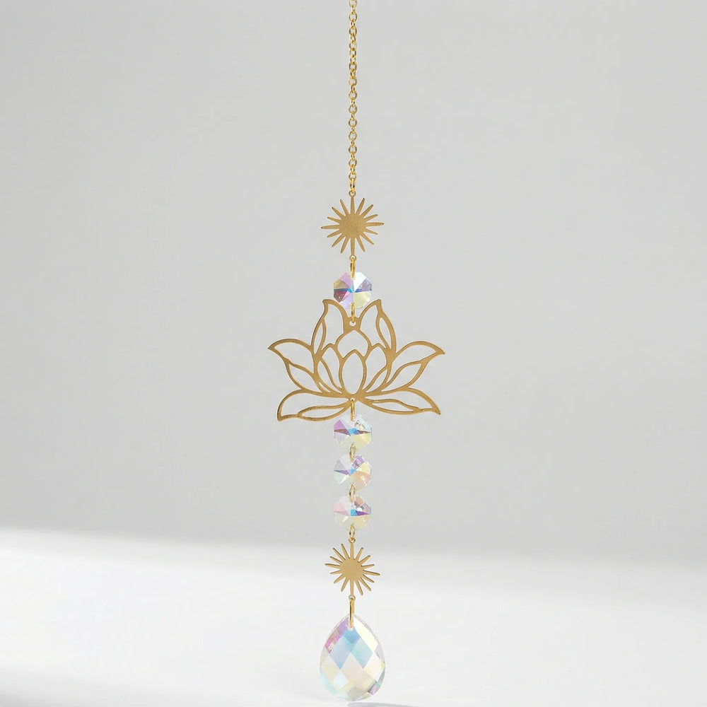 Hangende Lichtdecoratie Met Lotusbloemmotief - Sunwhisper