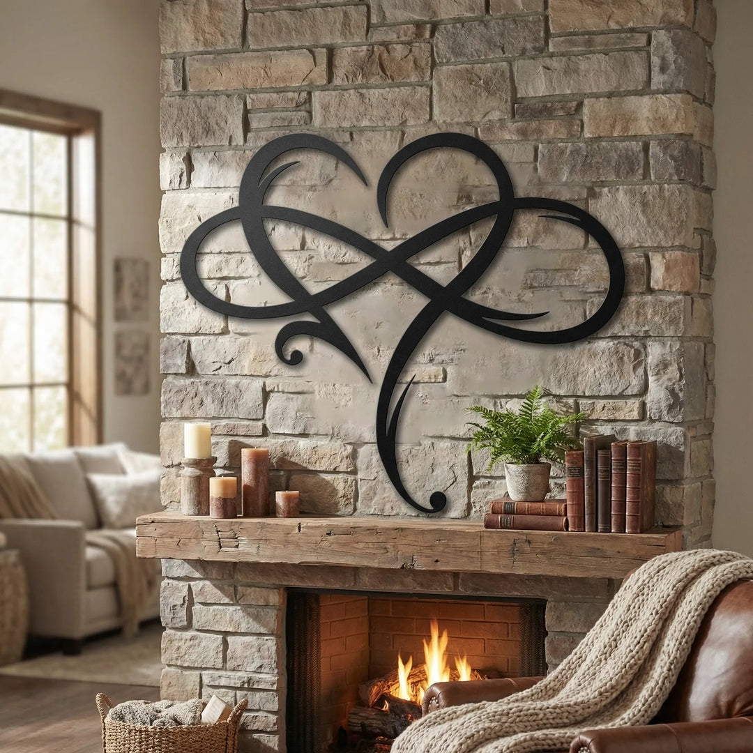 Hartvormige Wanddecoratie In Minimalistische Stijl - Amorwall