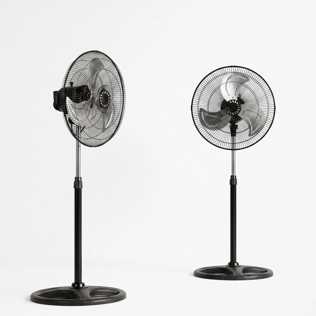 Height-Adjustable Three-Speed Pedestal Fan Set - Breesia