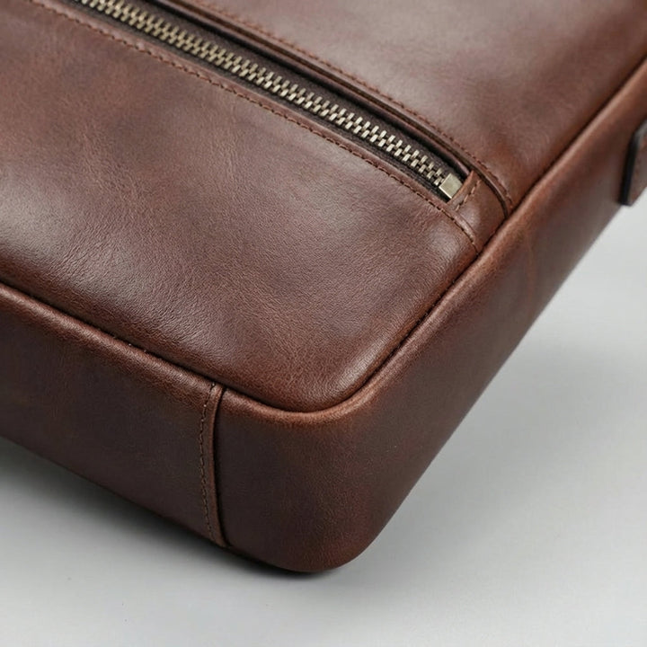 Heren Leren Laptoptas - Leatherix