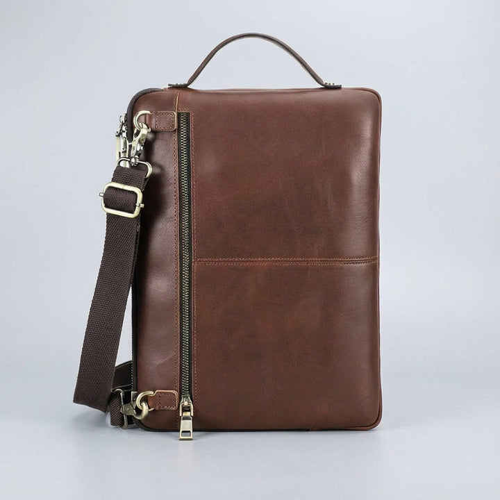 Heren Leren Laptoptas - Leatherix