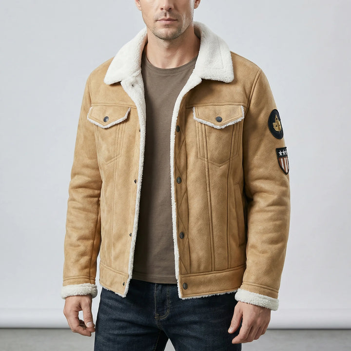 Herren-Bikerjacke Im Klassischen Stil - Mio