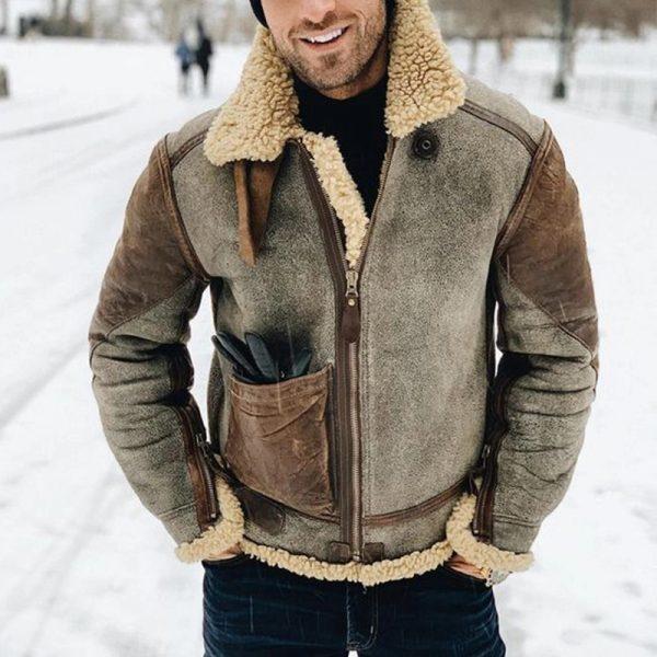 Herren-Jacke Im Lammfell-Stil - Thies