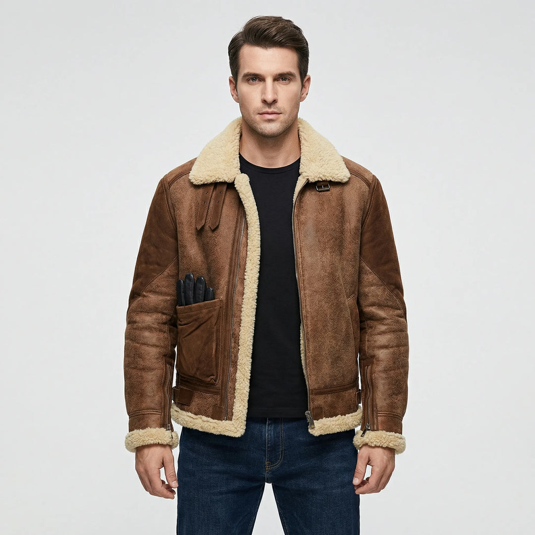 Herren-Jacke Im Lammfell-Stil - Thies