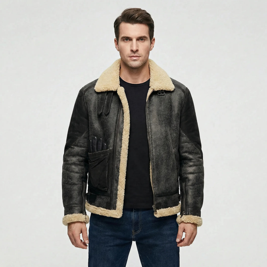 Herren-Jacke Im Lammfell-Stil - Thies