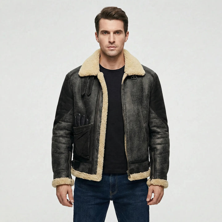 Herren-Jacke Im Lammfell-Stil - Thies