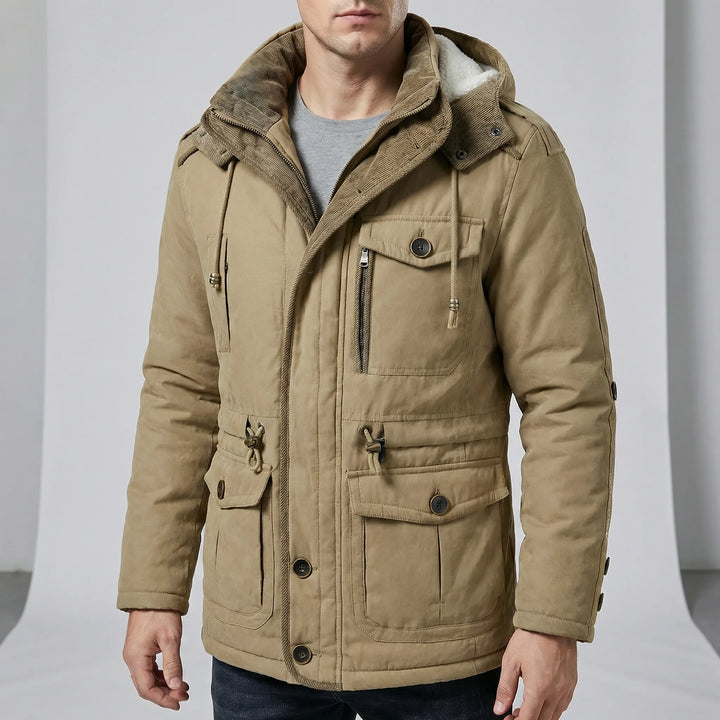 Herren-Parka Mit Kapuze Und Bündchen - Carlos