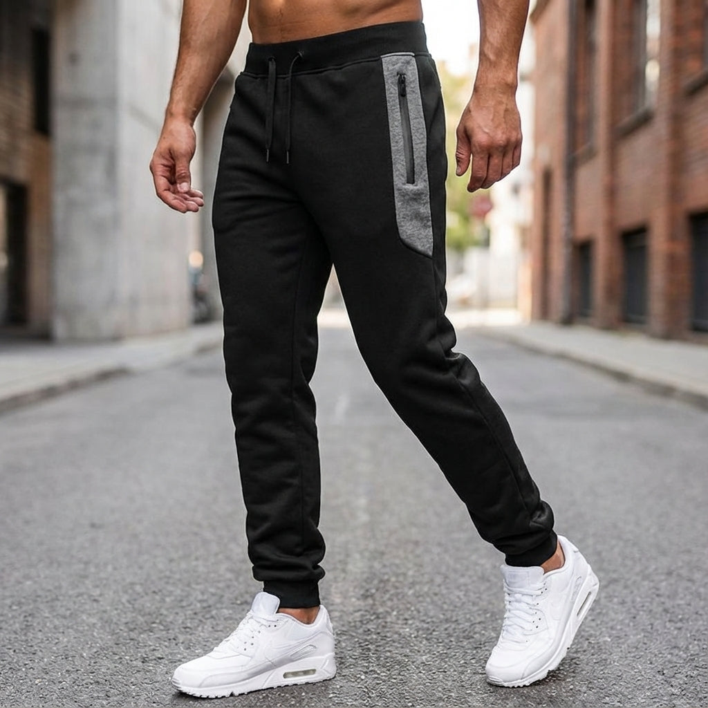 Herren Slim Joggerhose Mit Reißverschlüssen - Jerome